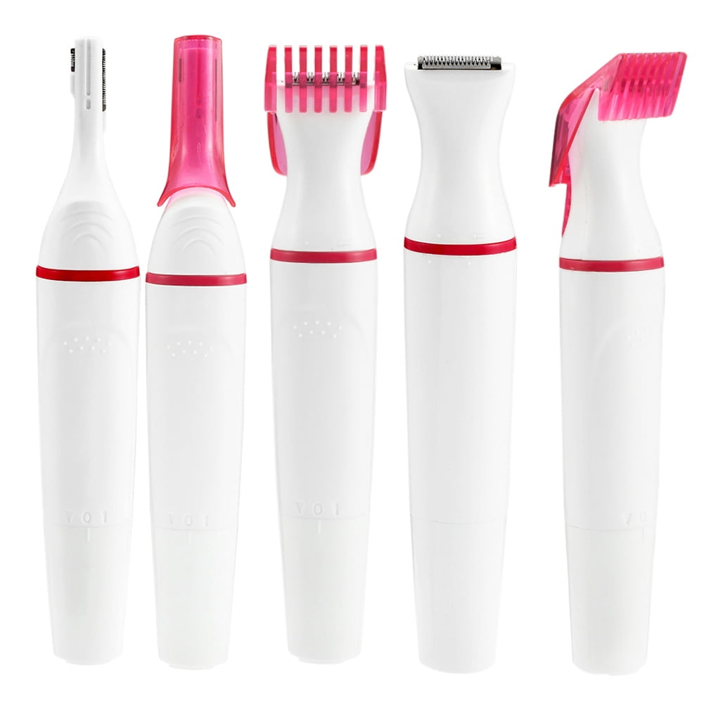 5 In 1 Hair Remover For Women Shaving Machine Mini Shaver Trimmer Razor For Facial Hair Removal Nose Hair Eyebrow Arm Leg