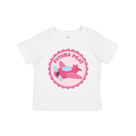 

Inktastic Future Pilot Girls Occupation Gift Toddler Toddler Girl T-Shirt