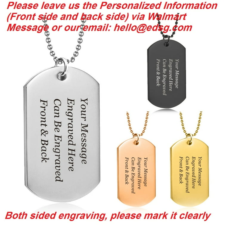 Personalised dog tags for him sale