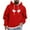 Red, variant on UVEASISHA Funny Hoodies for Men Drawstring Long Sleeve Hooded Sweatshirts Big and Tall Fashion Hipster Pullover Tops Cool Streetwear Coffee 3XL