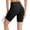 Black, variant on FINALGANG Women New Shorts Solid Color Slim Fit Comfort Yoga Shorts Knee Length Lift Leggings With Drawstring Design Durable Skin Friendly Fabric For Adult