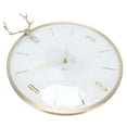 thumbnail image 1 of Reloj de Pared Silencioso Jadeshay Oscilante con Péndulo Dorado, 1 of 8