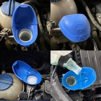 Universal Windshield Washer Reservoir Cap – Plastic Replacement with Funnel, Fits Cars, SUVs, Trucks 1.81"-1.97", Easy to Install, Spill-Proof Design