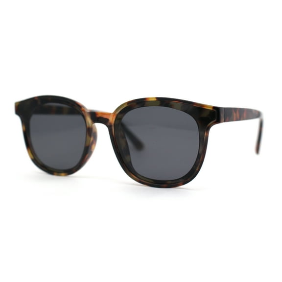 Stylish Inset Lens Horn Rim Retro Plastic Sunglasses Tortoise Black