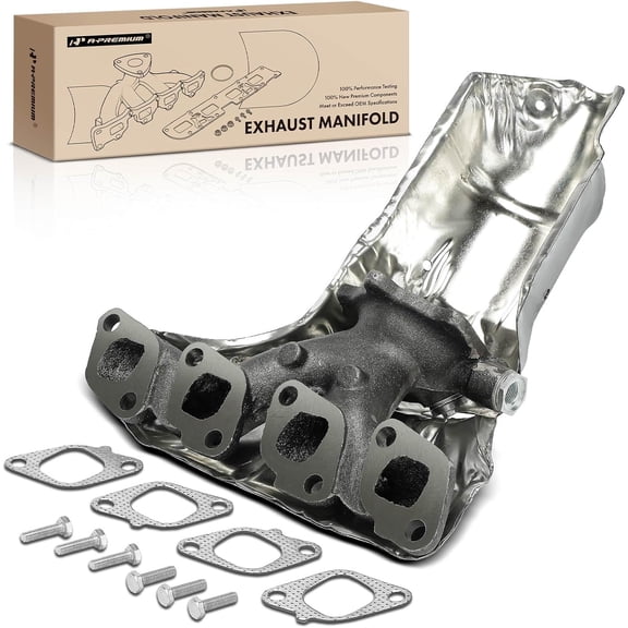 A-Premium Exhaust Manifold Kit W/Gaskets & Studs [2.4L] Compatible with Nissan Altima 1996-2001
