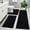 Black, variant on HEBE Microfiber Bathroom Rugs Sets 3 Piece,Super Absorbent Non Slip Bath Mats Rugs for Bathroom,Washable Bath Mat and U-Shaped Contour Toilet Rug Set for Tub Shower Bath Carpet, Blue
