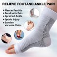 thumbnail image 3 of 4 Pairs Open Toe Adjustable Ankle Brace Compression Sleeves with Arch Support for Women & Men , Relief for Swelling, Plantar Fasciitis, and Sprains – Step into Comfort and Stability, 3 of 6