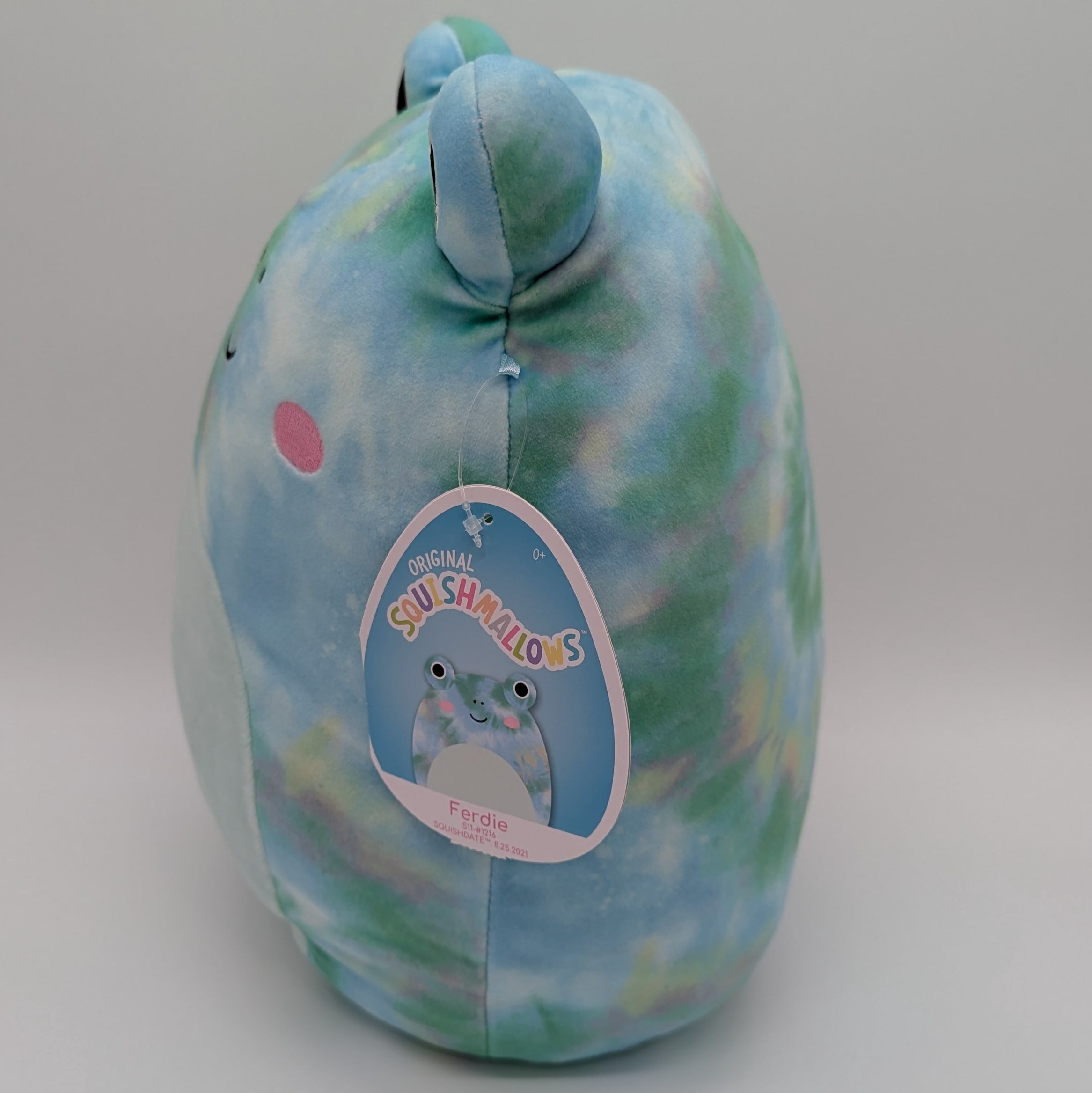 Squishmallows Official Kellytoy 11 Inch Soft Plush Squishy Toy Animals (Ferdie Tie Dye Frog)