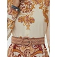 thumbnail image 4 of Printed A-Form Maxi Dress with Belt, 4 of 7