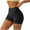 Black, variant on SwiftWear Women's High-Waisted Seamless Yoga Shorts - Streamlined Quick-Dry Workout Bottoms for Running & Gym | Pocket-Free Comfort​