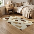 thumbnail image 2 of ODIKA 5'x7' Washable Area Rug Inspired Spotted Patchwork Bold Block Motif Border Cow Abstract Refined for Small Living Room, Bedroom, Easy Care, Non-Shedding, Pet Friendly, 2 of 7