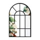 thumbnail image 2 of Espejo de pared con ventana arqueada, espejo decorativo de pared, marco de madera, marco negro, ventana C, 2 of 7
