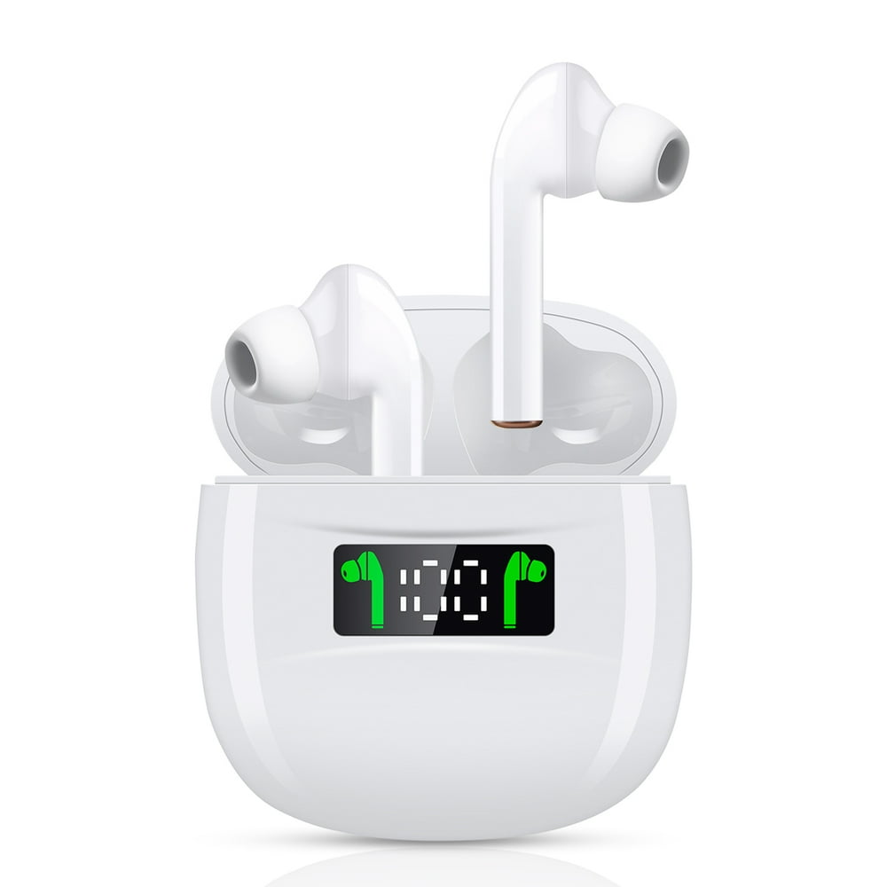 True Wireless Bluetooth 5.2 Earbuds, 3D Stereo Sound Earphones with LED