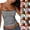 #02 Dark Gray, variant on Y2K Crop Cami Tops for Women Summer Striped Spaghetti Strap Slim Fit Tank Tops Stretchy Daily Clubwear Shirts ,L,#02 Hot Pink