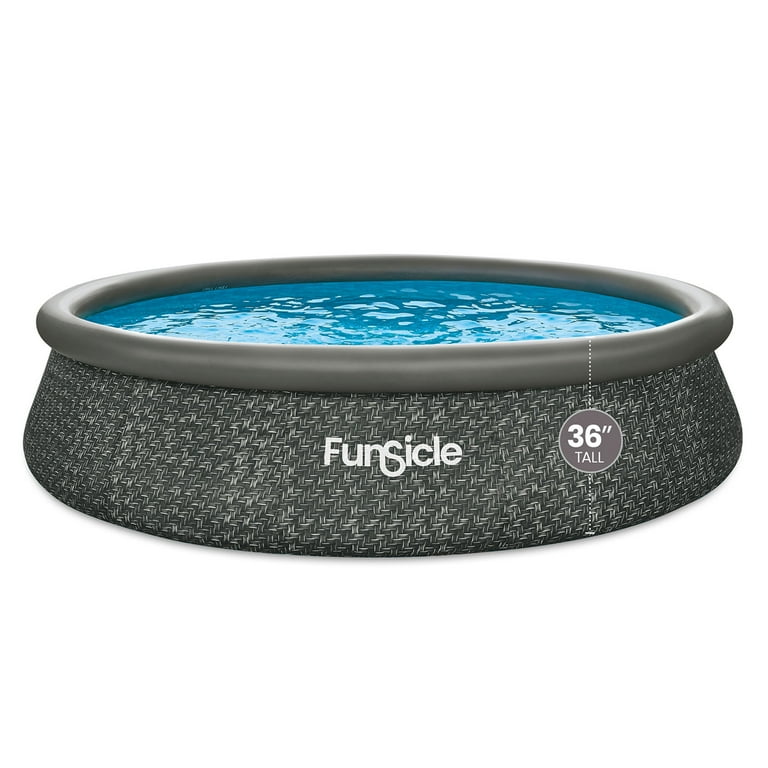 Funsicle 14' QuickSet Above Ground Pool for Backyard, Dark