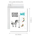 thumbnail image 5 of Koyal Wholesale Funny All Occasion Jumbo Card, Horse Unicorn, Blank Greeting Card with Envelope, Pastor's Wives, 5 of 5