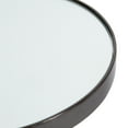 thumbnail image 3 of Kate and Laurel Hescott Modern Mirrored Drink Table, 10 x 10 x 24, Gray Marble and Gunmetal, Contemporary Round Accent Table with Premium Marble Base and Mirror Tabletop, 3 of 6