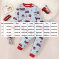 thumbnail image 5 of Akiihool Infant Clothes Boy 6 12 18 24 Months 3T 4T Baby Boy Clothes Long Sleeve Cute Embroidery Polo Shirt and Pants Set Birthday Outfit Red,6-7 Years, 5 of 9