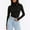 Black, variant on LEBONYARD Women's Fashionable Plus Size Turtleneck Long Sleeved Solid Color Slim Pullover Tops Casual Ladies Comfortable Warm Fitting Base Layer Tops
