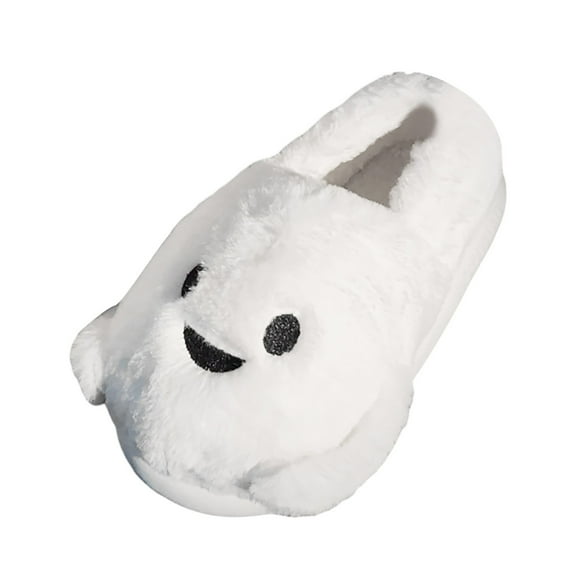 Gaexia Women's Halloween Print Slippers Cozy Lined Winter Warm Indoor Outdoor Comfortable Soft On Shoes For Women And Men