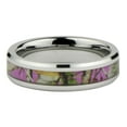 thumbnail image 2 of Women's Camo Hunting Camouflage Wedding Band Ring Pink/Rose/Green 6mm Tungsten Carbide, 2 of 2