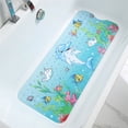 thumbnail image 1 of Jinsinto Non-Slip Shower Mat, 100x40cm Square Anti-Slip Baby Bath Mat, Bath Mat for Kids and Baby, with 200 Suction Cups PVC Material BPA Free & Machine Washable, 1 of 4