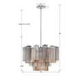 thumbnail image 5 of Crystorama Addis 9 Light Polished Chrome Chandelier - 22"W x 14.25"H x 22"D, 5 of 10