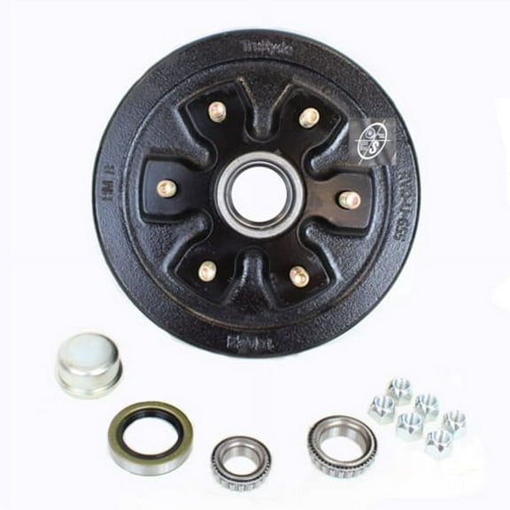 Southwest Wheel Trailer Brake Drum, 6-Hole 5.5-Inch Bolt Circle, for 3,500 lb. Trailer Axles