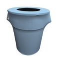 thumbnail image 3 of LA Linen Stretch Spandex Trash Can cover 44-Gallon Round,Fuchsia, 3 of 7