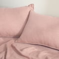 thumbnail image 3 of 100% Pure French Linen Pillowcases Soft & Breathable Pillow Case Set of 2 - Pink 20x36 Inch, 3 of 7