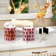 thumbnail image 4 of Yayeee 2 Pack Qtip Holder Bathroom Cotton Swab Canister with Lid Clear Dispenser Set, Cartoon Strawberry, 4 of 6