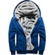 thumbnail image 1 of Chaqueta gruesa de forro polar con botones de cuerno y capucha para hombre y mujer, cálida para invierno, 1 of 5