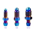 thumbnail image 3 of Wanyifa Titanium Bolt M6x1.0 M8x1.0 1.25 M10x1.0 1.25mm Caliper Bleed Nipple For Brembo Ducati BMW KTM Aprilia Single,M8x1.25mm,Blue,4 Pcs, 3 of 4