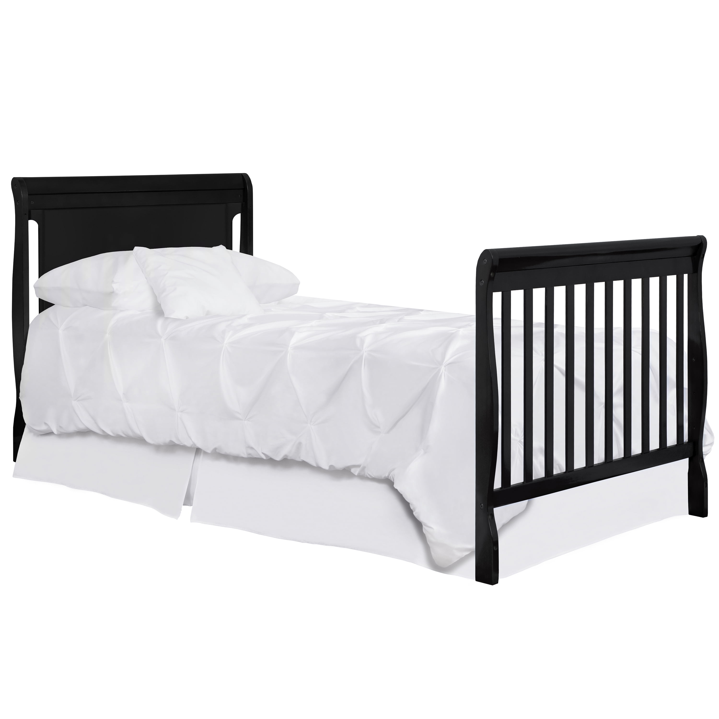 Dream On Me Mini Crib Bed Rail, Black