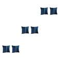 thumbnail image 3 of Funda de almohada decorativa Moyic 2 piezas poliéster rayas doradas azul oscuro, 3 of 6