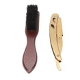 thumbnail image 4 of Juego de soportes para cuchillas de barba, de metal, multifuncionales, ergonómicos, para limpieza de vello roto, cepillo para el cuidado de la barba, 4 of 14
