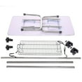 thumbnail image 5 of 36inch Grooming Table for Dogs and Cats, Heavy Duty Stainless Steel Foldable Pets Bathing Desk with Adjustable Height and Storage Basket, 330lbs Load Bearing, Black Medium Size, 5 of 7