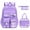 Purple, variant on School Backpack Set for Girls Cute Bow Water Resistant Kids Bookbag with Lunch Bag Pencil Case for Elementary Middle, Purple, 3pcs