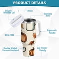 thumbnail image 2 of Yayeee 40oz Stainless Steel Tumbler with Straw and Handle Double-Wall Insulated Travel Water Bottle, Fall Leaves, 2 of 8