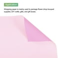 thumbnail image 4 of Flower Wrapping Paper Waterproof Floral Wrap Pale Purple & Light Pink 22.8 x 22.8 Inch Used for DIY Crafts 20 Pcs, 4 of 6