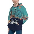 thumbnail image 2 of Kll Unisex Kids Boys Girls Hooded Pocket Pullover Hoodies-Let'S Go Travel, 2 of 9