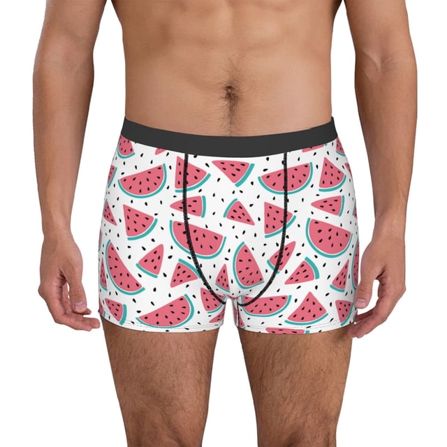 Fotbe Watermelon Calzoncillos Tipo Boxer con Bolsa de Soporte Total para Hombre, X-Temp Fresco, Transpirable y de Secado Rápido-X-Large