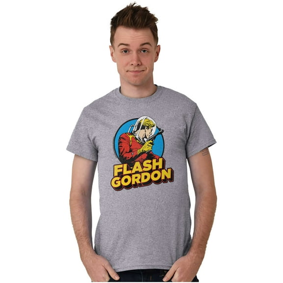 Flash Gordon Vintage Space Comic Hero Men's Graphic T Shirt Tees Brisco Brands S