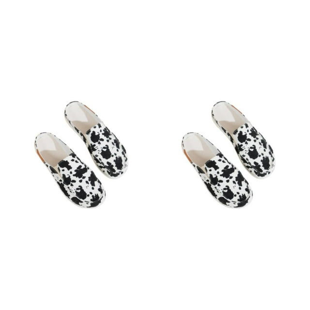 Maytalsory 1/2/3/5 2pieces Soft And Skin-Friendly Womens Print Clogs For Home And Entertainment Comfortable Round Toe For A Flattering Fit cow 39.1 2PCS