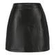 thumbnail image 4 of Minifalda de cuero sólido Wmkox8yi FGJ150 para mujer cintura alta elástica, 4 of 7