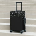 thumbnail image 5 of Uemuo Silver Glitter1 Printed Washable Luggage Cover - Fashion Suitcase Protector Fits 18-32 Inch Luggage -Small, 5 of 9
