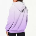 thumbnail image 4 of Inleife Fleece Jacket Women Casual Printed Zippered Jackets Women's Long Sleeved Hooded Sweater Jacket Top, 4 of 6