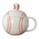 thumbnail image 2 of Taza de té pintada a mano con un motivo deportivo, hecha de porcelana; una taza de té única para Rojo, 2 of 9