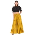 thumbnail image 3 of ThePirateDressing Women's 25-Yard Cotton Maxi Skirt, 4-Tier Pleated A-Line Long Skirt, 3 of 5