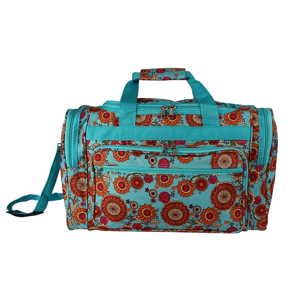 World Traveler 81T19-231 19 in. Carry-On Duffel Bag - Wildflowers